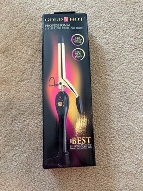 3/4 inch spring curling iron